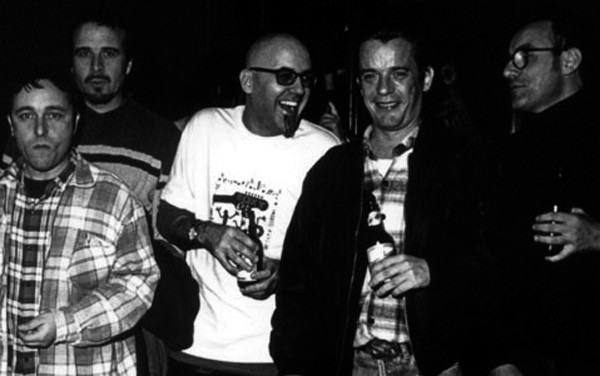 Fiesta presentación I Valencia Sona. Nano Cómplices, Pepe Matarile, Miguel Angel Molero y Salva Mari (Pestano, 1998)
