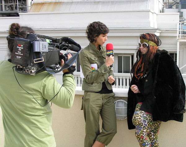 Charly Glamour de promo por Madrid (2005)
