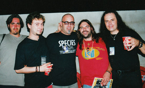 Jesús Maestro, Carlos Alvarez y Mohamed y Carlitos de Mago de Oz. I Rock Machina (2000)