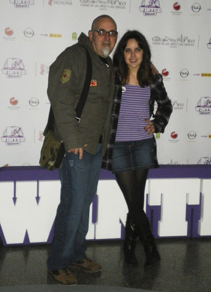 Con mi hija en el MTV Winter. My Chemical Romance y Sum 41 (Teyma, 2011)