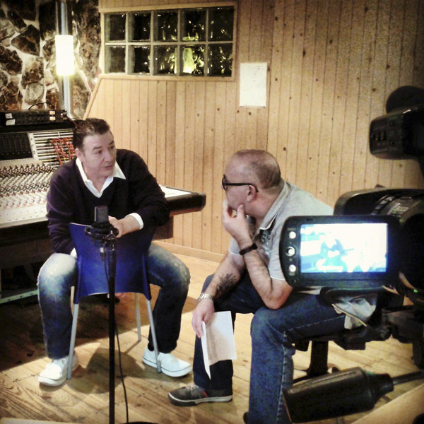 En los Estudios Mojave con Carlos Goñi (R. Herrero, 2013)