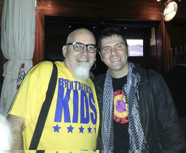 Juankar Boikot, otro grande, antes de su concierto en el Rock City (L. Borja, 2013)