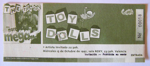 Toy Dolls. Roxy Club. 1997.